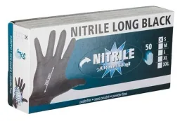 Nitrilhandschuhe, 50 Stück, Größe XL, schwarz