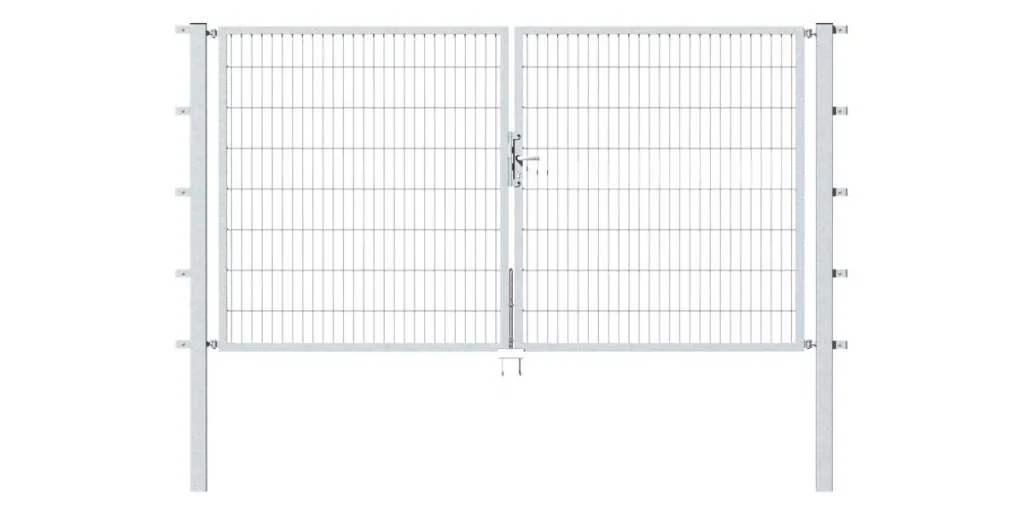 Doppeltor Flexo mit Zubehör, feuerverzinkt, Breite 350 cm, Höhe 80 cm, PF: 80x80 cm