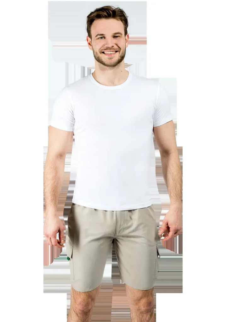 Cargoshort mit Gummizug, Farbe sand, Gr.XL
