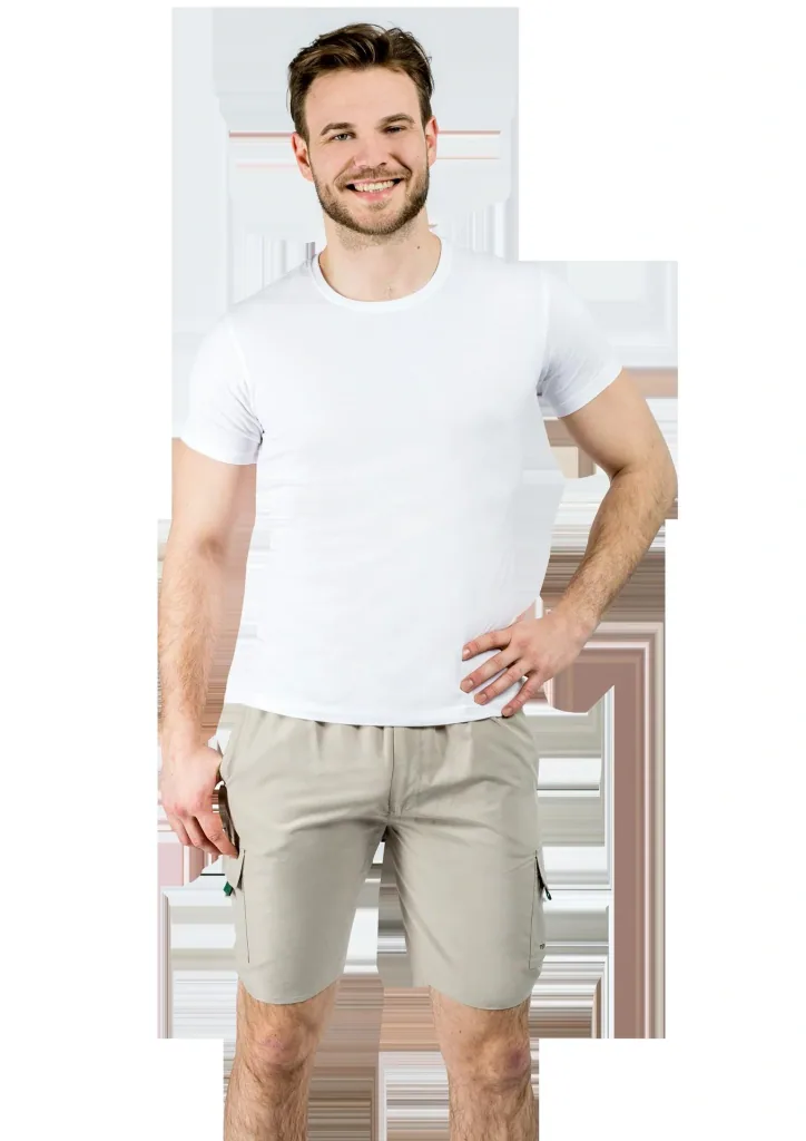 Cargoshort mit Gummizug, Farbe sand, Gr.XL