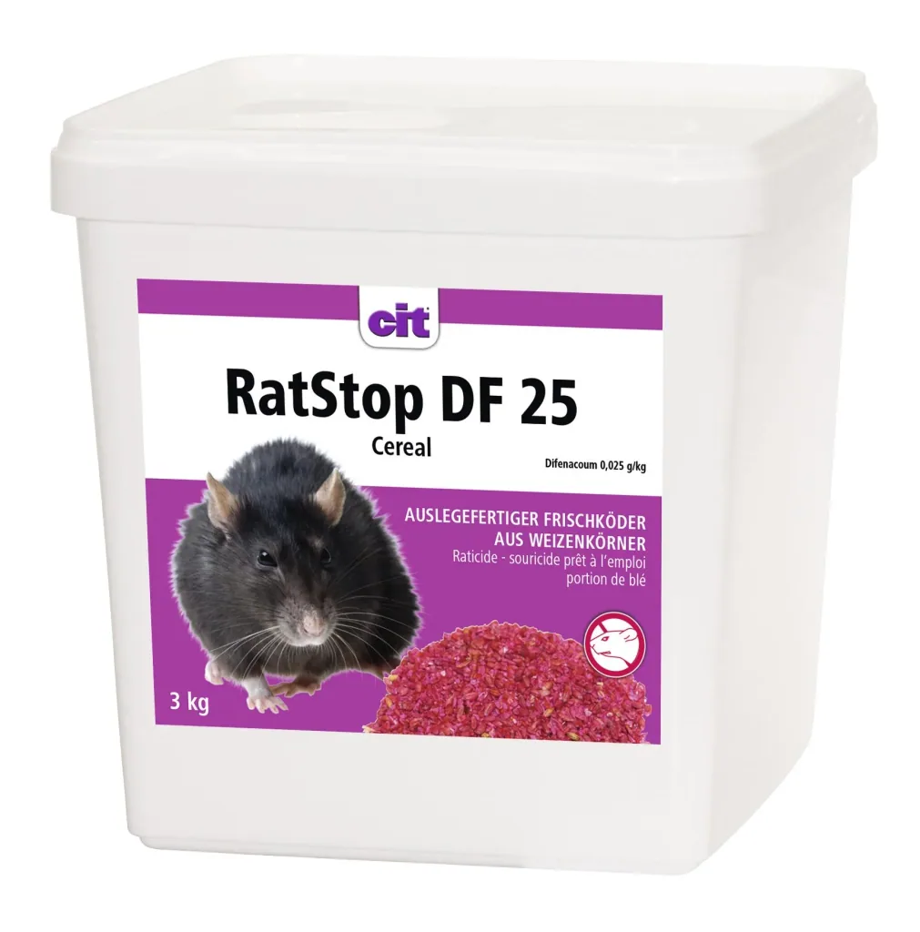 Frischeköder RatStop DF 25 Cereal, für den Innen- und Außenbereich, 3 kg