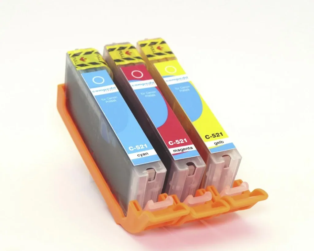 Druckerpatrone für Canon CLI-551XL Multipack - 3er Set in den Farben cyan, magenta, gelb
