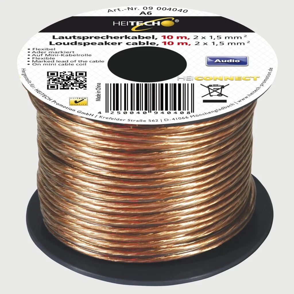 Lautsprecherkabel 10m, 2x1,5mm²