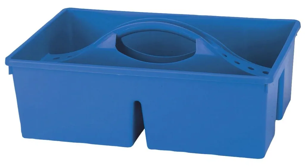 Putzkasten offen, blau