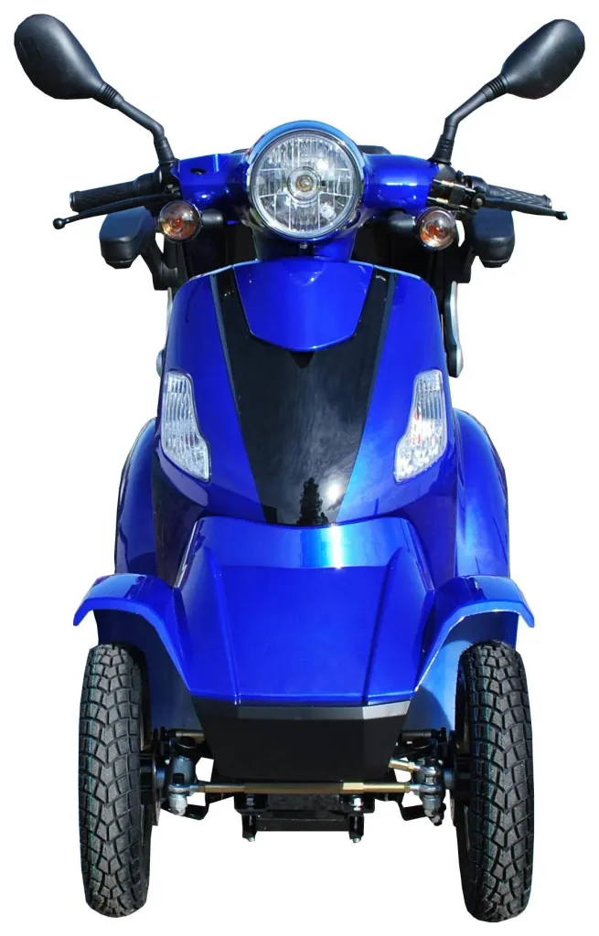 E-Scooter blau - 4 Räder - 25 km/h - Seniorenmobil