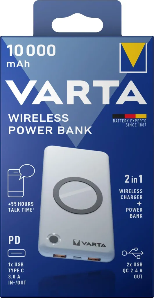 Wireless Powerbank 10000, Pass-Trough-Ladefunktion und USB-C PD Ausgang