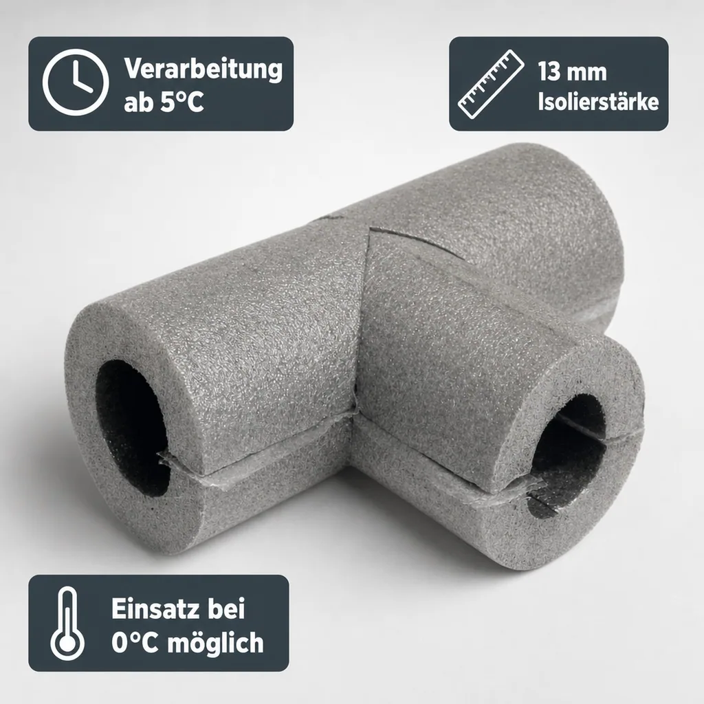 T-Piece, self-adhesive Ø 28 mm x 13 mm Insulation