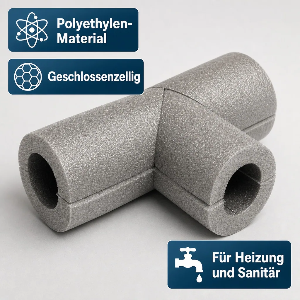 T-Piece, self-adhesive Ø 28 mm x 13 mm Insulation