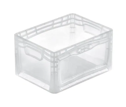 Eurobox mit Entnahmeklappe 400x300x220mm, transparent