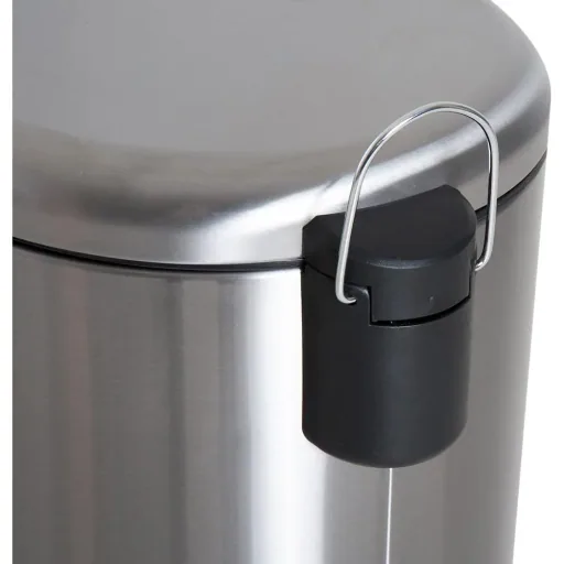 Treteimer mit Inneneimer Pedal-Mülleimer Klappdeckel Abfallsammler Edelstahl Silber 30L