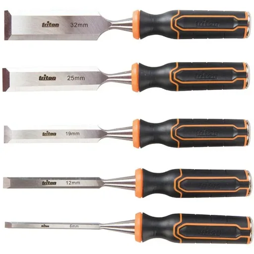 Triton Holzmeißelsatz 5-teilig TWCS5 6, 13, 19, 25 & 32 mm, 5-teilig