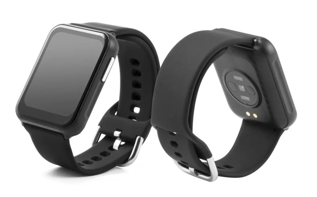 Smartwatch mit Überwachung der Körpertemperatur, der Herzfrequenz und Schlafaktivität