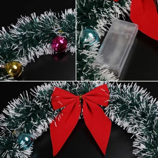 Weihnachtskranz - LED - Rot Ø32cm
