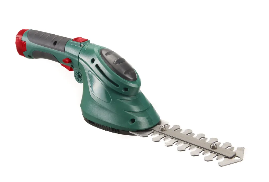 2 in 1 LI-ION Gras- und Heckenschere, 3,6 Volt + Kettensägenreiniger 400 ml