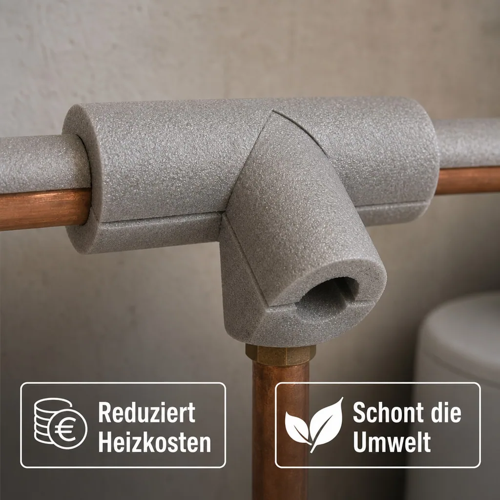 Selbstklebendes Rohr-Isolierungs-T-Stück, 18mm x 13mm