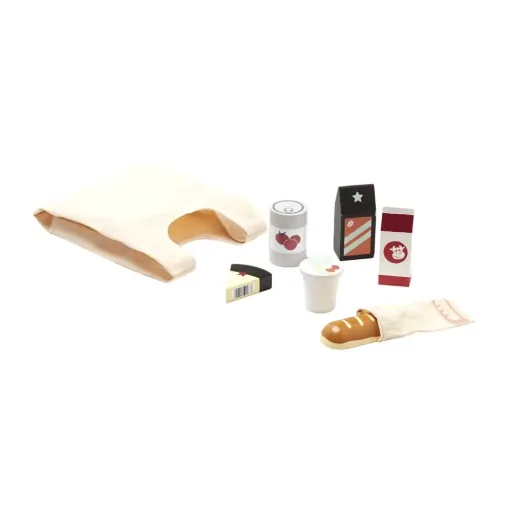 Kids Concept Holz Lebensmittel mit Stoffbeutel