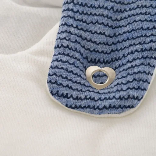 Träumeland Liebmich Baby Schlafsack, Schlummersack, Innenschlafsack 3 tlg. Set – Wellenmeer, Grösse: 80/86