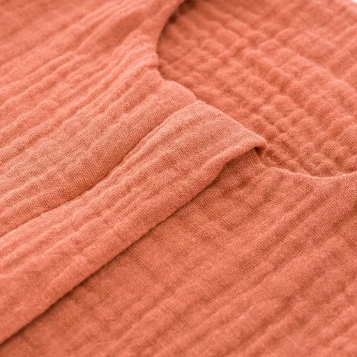 Träumeland Liebmich Sommerschlafsack baby, Schlummersack - Baumwollmusselin aprikose, Grösse: 60