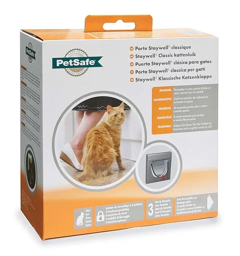 PetSafe Staywell® Klassische- Manuelle Katzenklappe, weiß