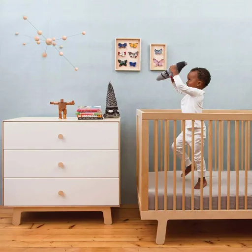 Oeuf Babybett Sparrow Birke 70 x 140