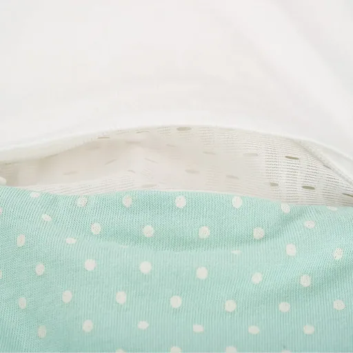 Träumeland Liebmich Schlafsack Baby, Schlummersack, Innenschlafsack Set - Pünktchen Mint, Grösse: 80/86