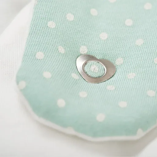 Träumeland Liebmich Schlafsack Baby, Schlummersack, Innenschlafsack Set - Pünktchen Mint, Grösse: 80/86