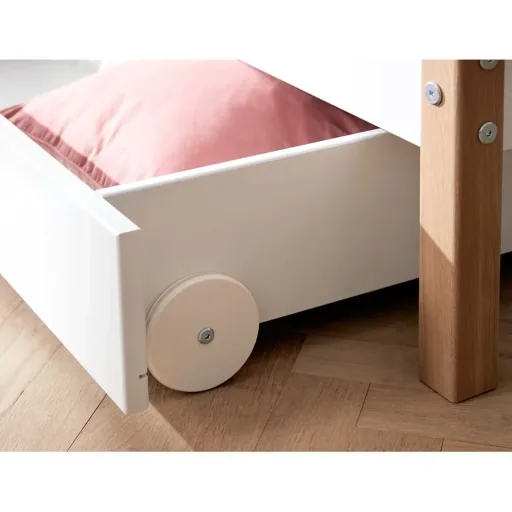 Flexa Nor Sofabett incl. 2 Schubladen weiß / Eiche