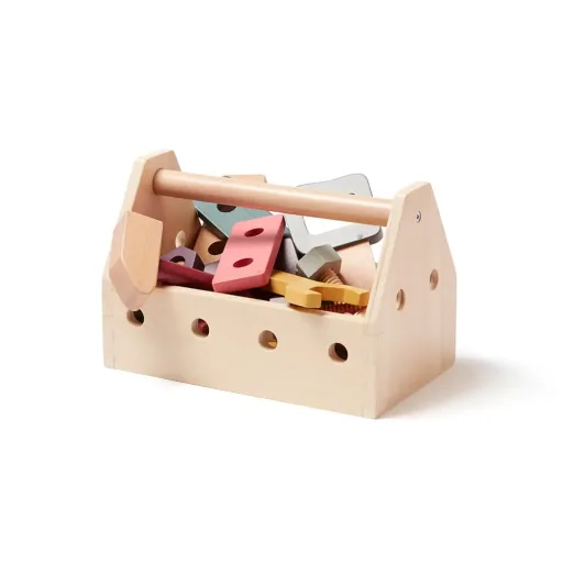 Kids Concept Spiel Werkzeugkiste Holz natur