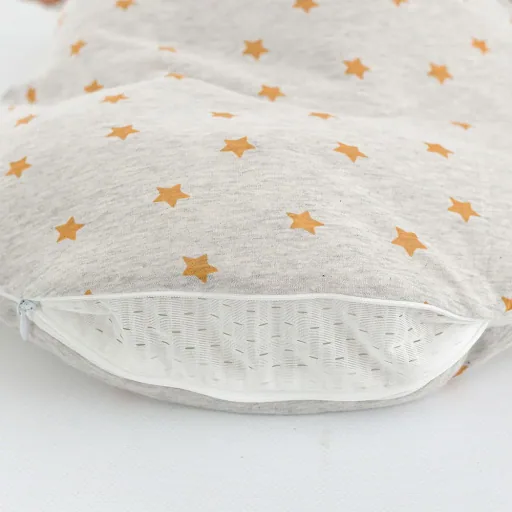 Träumeland Liebmich Baby Schlafsack, Schlummersack, Innenschlafsack 3 tlg. Set - Sternentraum Gelb, Grösse: 80/86