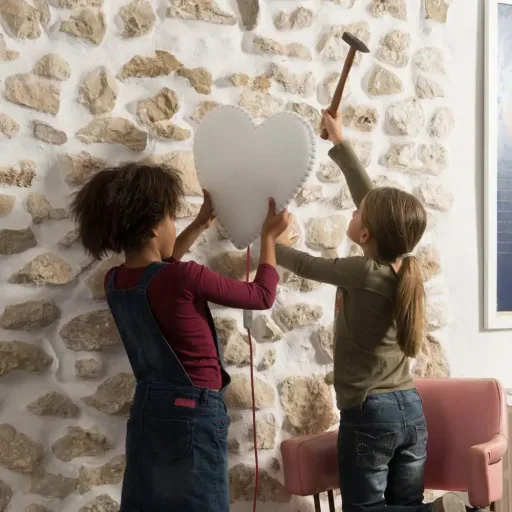Buokids Softlampe Nachtlicht/Wandlampe Herz, Ausführung: Schnur & Stecker; Farbe der Naht: gelb