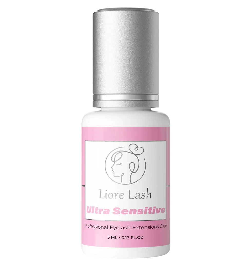 Ultra sensibles Wimpernkleber Liore Lash – Starker Halt Wimpernkleber, 3–4 Wochen Haltbarkeit, Kleber für Wimpernverlängerungen