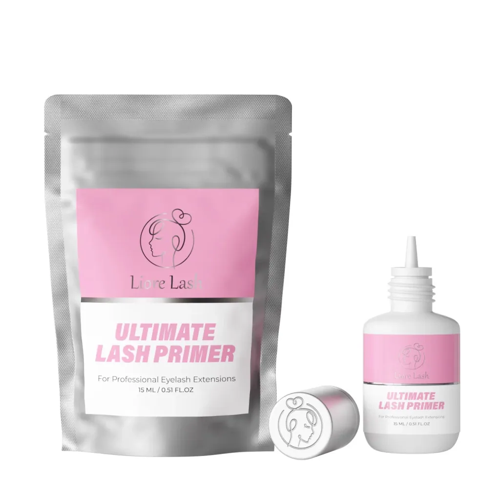 Wimpernverlängerungs-Primer – Liore Lash Profi-Wimpern-Vorbereitung, Bis zu 35 % längere Haltbarkeit, Entfernt Öle & Rückstände, Vorbehandlung für Wimpernverlängerungen, 15 ml
