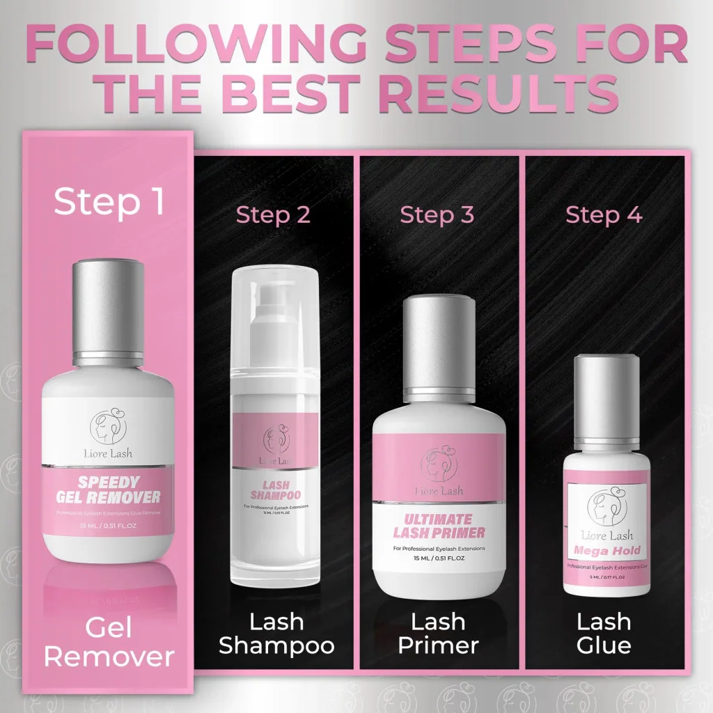 Wimpernverlängerungs-Gel-Remover – Liore Lash Schneller Remover, Schnelle Entfernung von Wimpernkleber in 60 Sekunden, Professionelle Gel-Formel für Wimpernverlängerungen, 15 ml