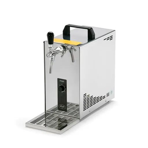 Komplett Set - Zapfanlage, Bierkoffer, Durchlaufkühler, Bierzapfanlage PYGMY 25 1-leitig Trockenkühler, 35 Liter/h, Zapfkopf: ohne