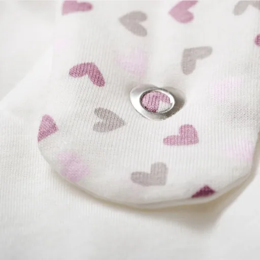 Träumeland Liebmich Baby Schlafsack, Schlummersack, Innenschlafsack Set - Herz Rosa 3tlg. Set, Grösse: 80/86