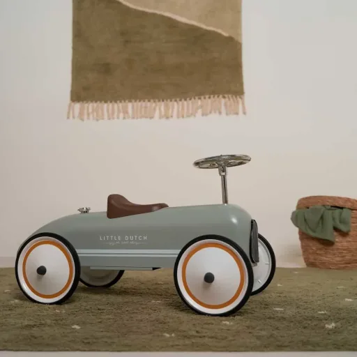 Little Dutch Retro Rutschauto oliv