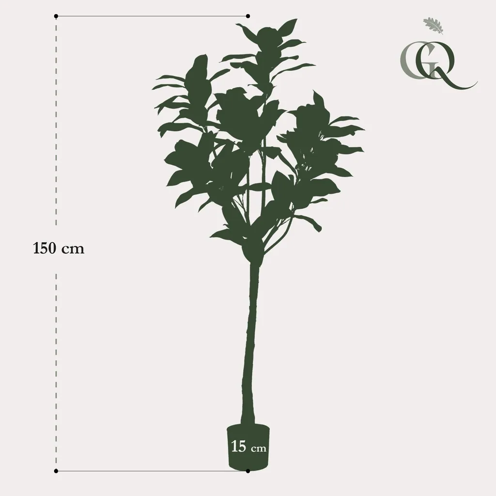 Kunstpflanze - Magnolia Grandiflora - 150 cm