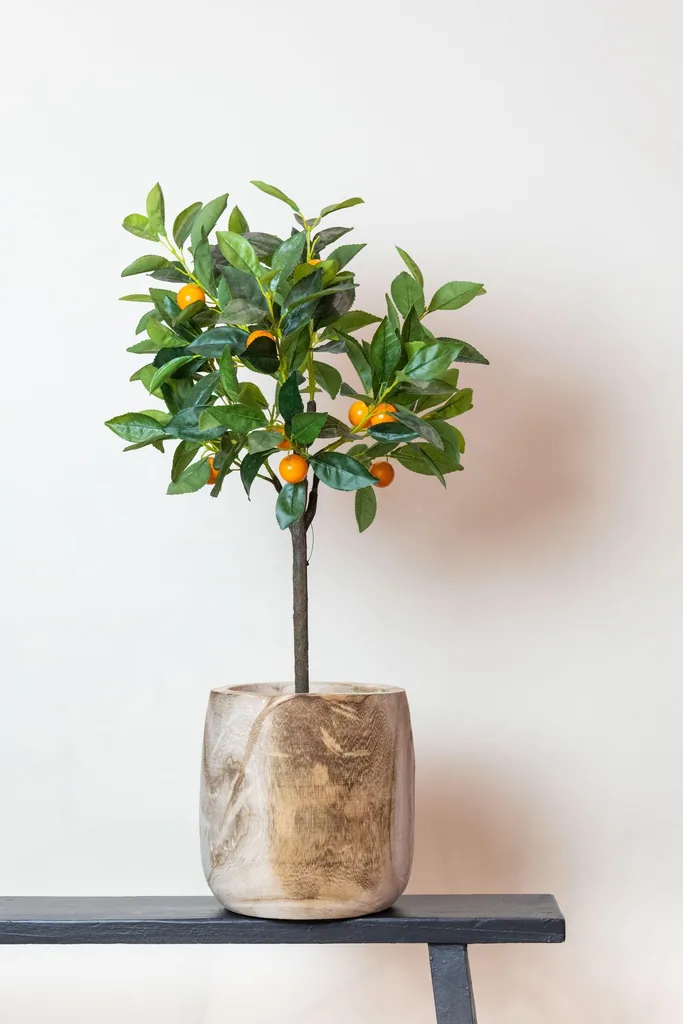 Kunstpflanze - Citrus Sinensis - Orangenbaum - 75 cm