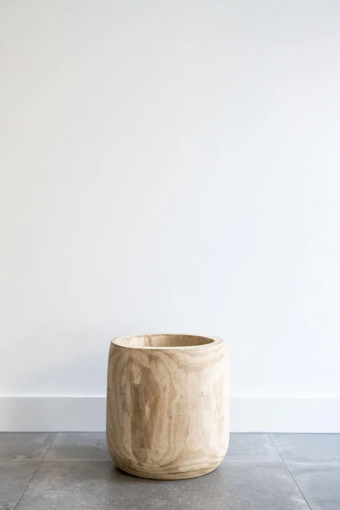 Blumentopf - Holz Hellbraun - Pia Blumentopf - L - H31 W29