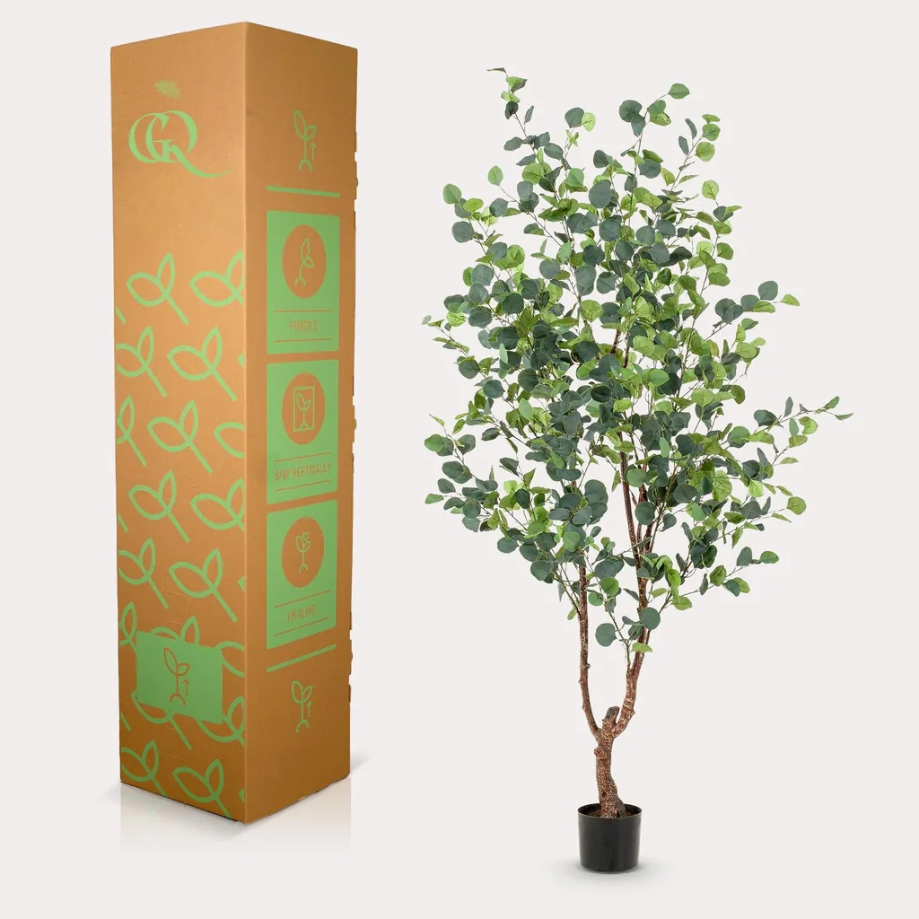 Kunstpflanze - Eukalyptusbaum - Blauer Gummibaum - 180 cm