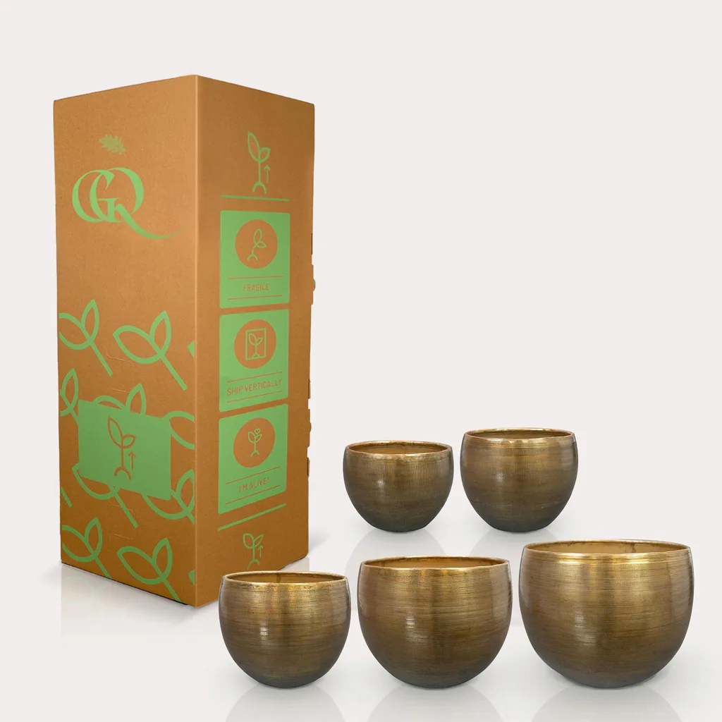 Set 5 Rowen Aluminium Goldfarben - Gold