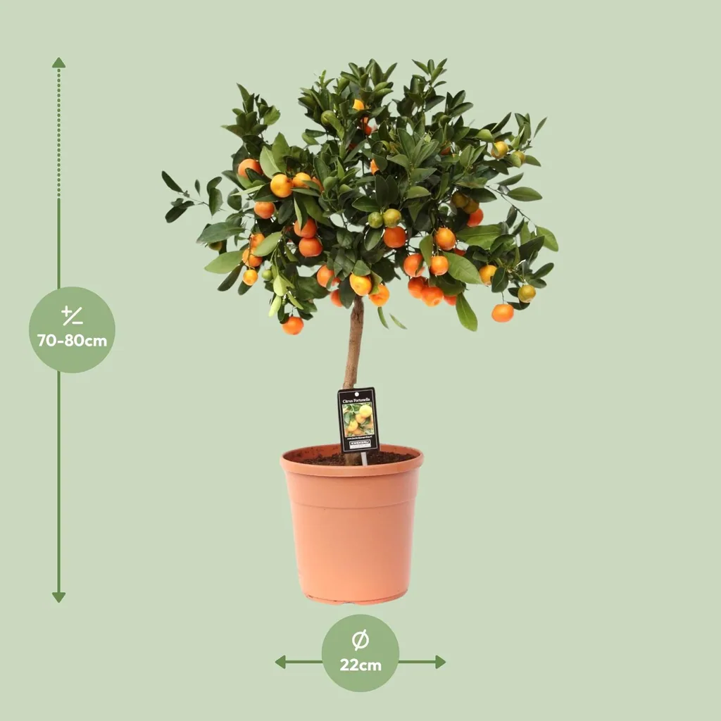 Calamondinorange (Citrus madurensis) – immergrüne Kübelpflanze, Topf-Ø 22 cm, Höhe ca. 80 cm