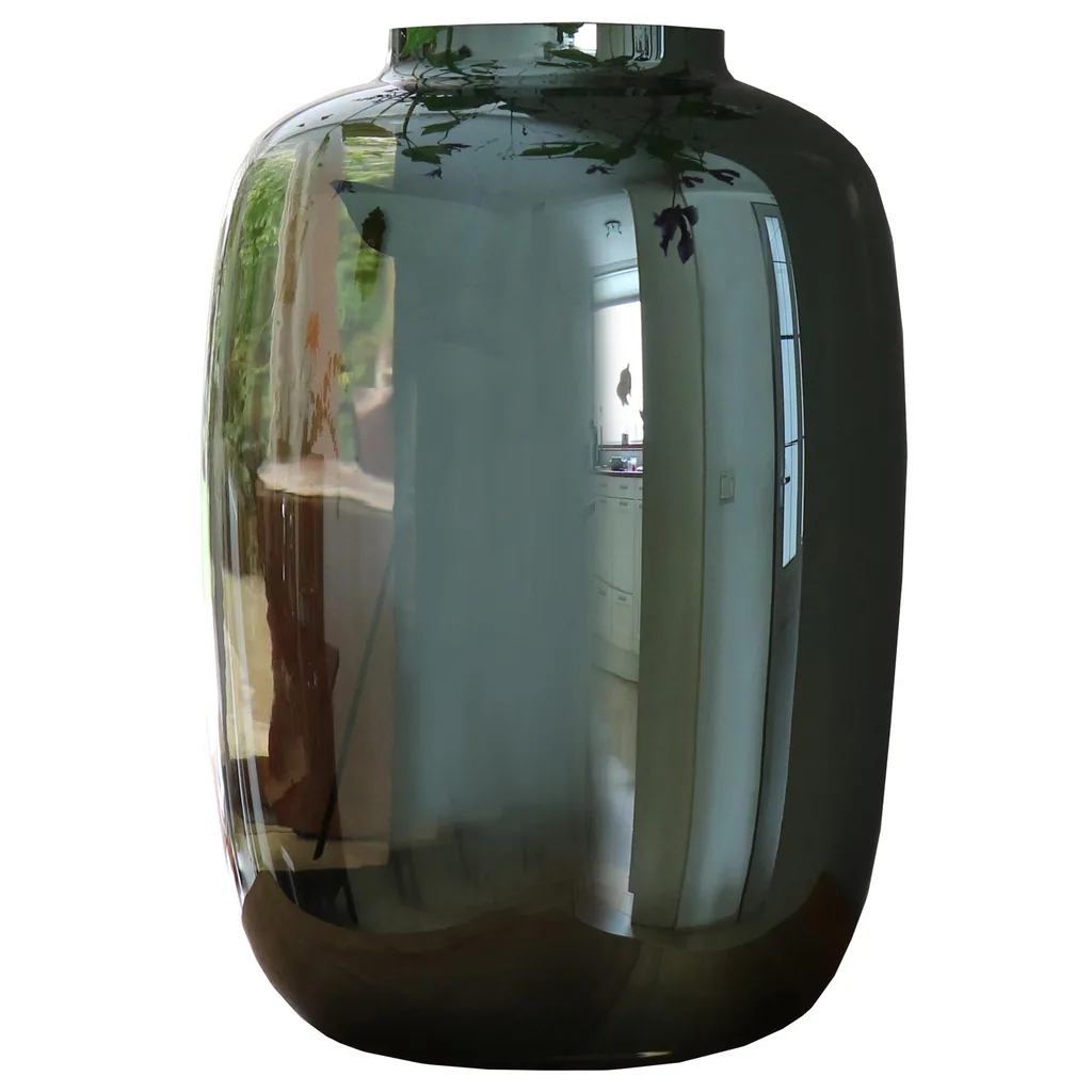Vase Glas - Grau - Artic - M - H35 W25