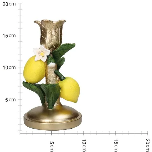 Kerzenständer - Zitrone Höhe ca. 18 cm