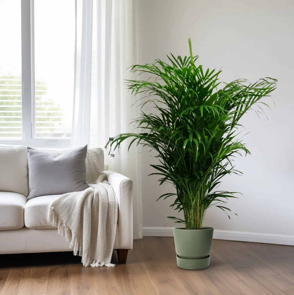 Goldfruchtpalme (Dypsis lutescens) – pflegeleichte Zimmerpflanze, Topf-Ø 24 cm, Höhe ca. 125 cm