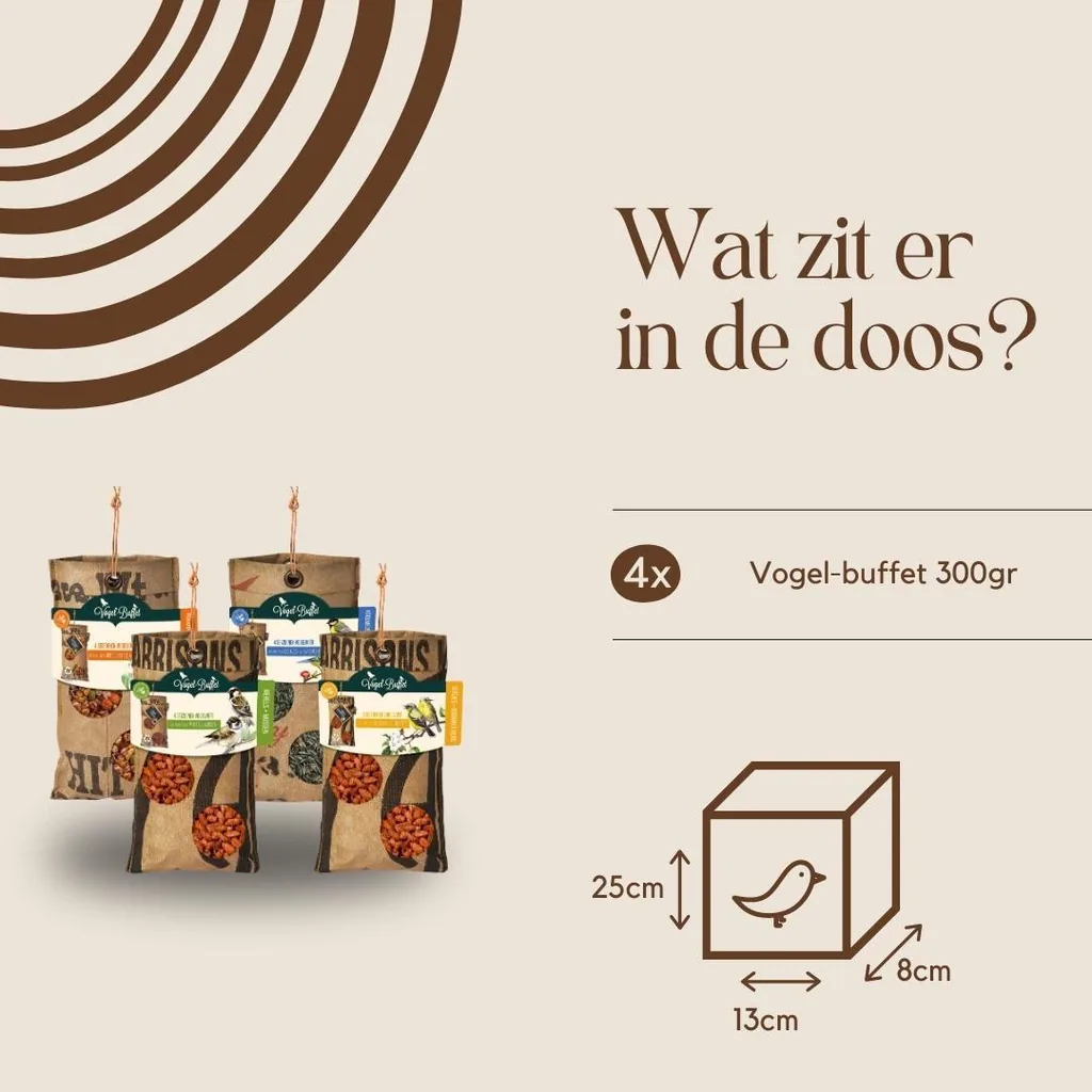Vogelbuffet | Vogelfutter ECO Bag Mix 4er Set | 4x 300gr