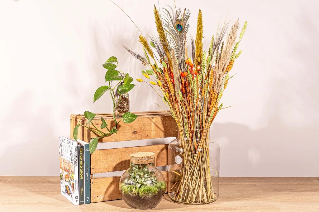Trockenblumenstrauß - Bunte Natur - Trockenstrauß - 70 cm