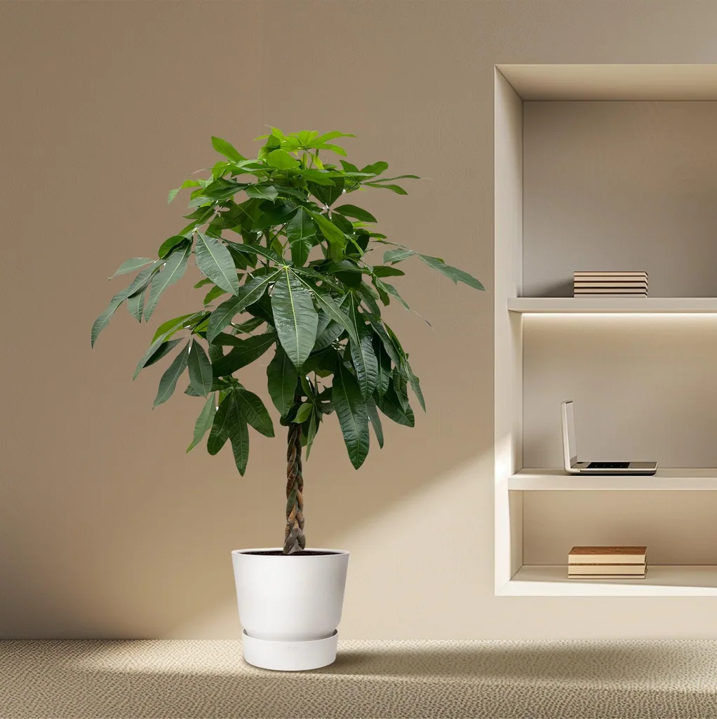 Glückskastanie (Pachira aquatica) – pflegeleichte Zimmerpflanze, Höhe ca. 170 cm