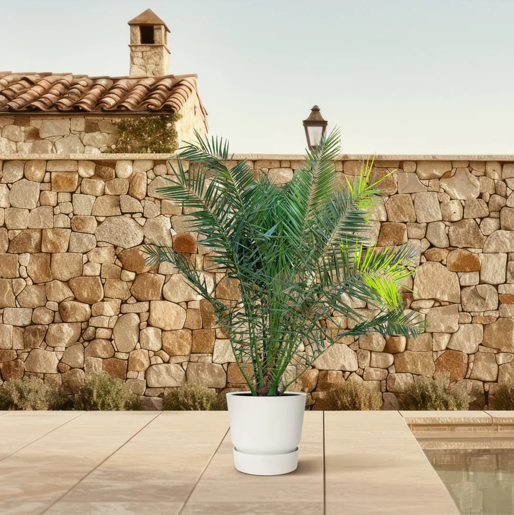 Kanarische Dattelpalme (Phoenix canariensis) – pflegeleichte Zimmerpflanze, Höhe ca. 230 cm