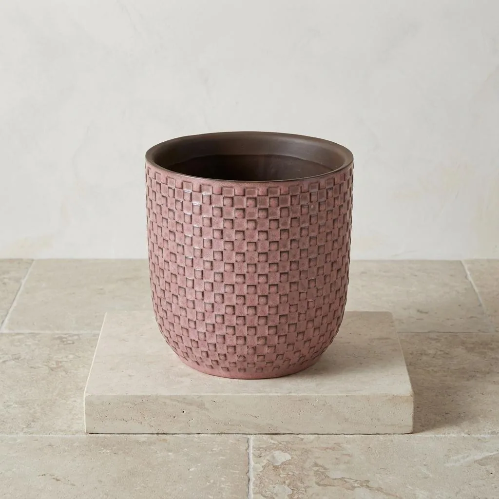 Topf relief rosa D13,5